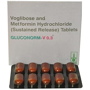 Gluconorm V 0.3 - Strip of 10 Tablets : Amazon.in: Health & Personal Care