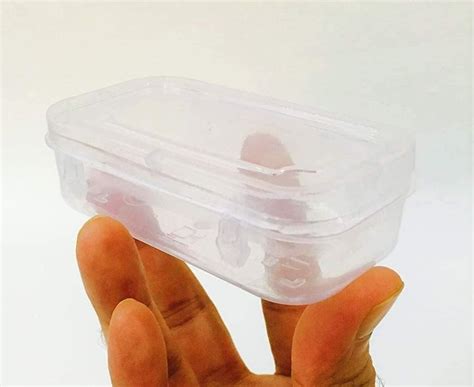 Rectangular Plastic Boxes 111 for Small Storage Things Jewellery Pack ...