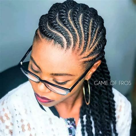 60 Simple Flat Twists Hairstyles on All Natural Hair Types, Textures ...