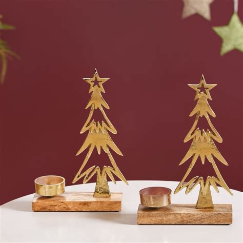 Christmas Home Decor- Buy Festive Tea Light Holders in India|Nestasia