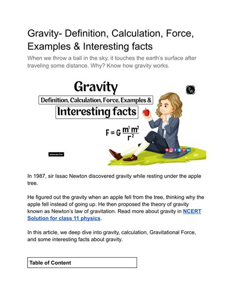 PPT - Gravity- Definition, Principle, Calculation & Interesting facts ...