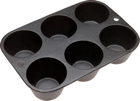 Amazon.com: Muffin Pan - Pre-Seasoned Cast Iron 7-3/4 Inch by 5-1/2 ...