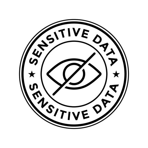 Sensitive Icon, Data Badge, Confidential Information Badge, Password ...