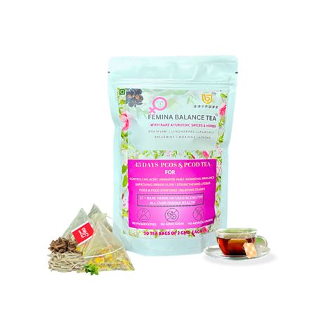 Bripure Femina Balance Tea With 27+ Natural Ayurvedic Rare Herbs for P