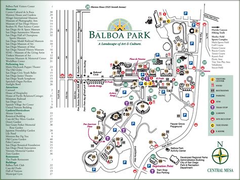Printable Balboa Park Map