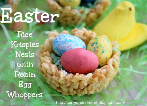 Kitchen Simmer: Easter Rice Krispies Bird's Nest with Whopper Robin Eggs