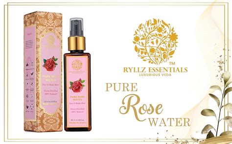 RYLLZ ESSENTIALS Pure Rose Water/Gulab Jal | Face Mist & Toner | Ph ...
