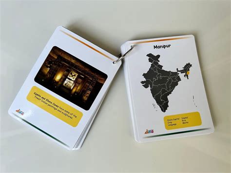 Buy Learning Dino India States and Capital Flashcards | India States ...