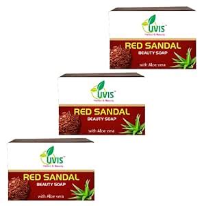 Buy Red Sandal Soap Germ Protection and Deep Cleansing of Skin (Pack of ...