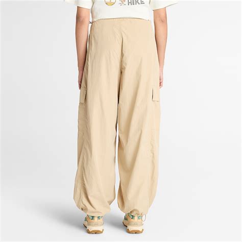 Parachute Trousers for Women in Beige