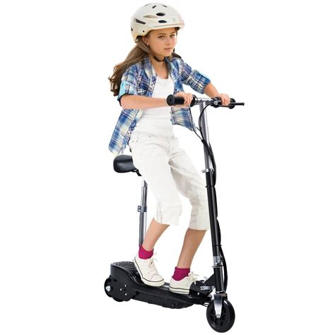 Aqmeifen 24V Folding Electric Scooter Ride on for Kids with Seat, 10 ...