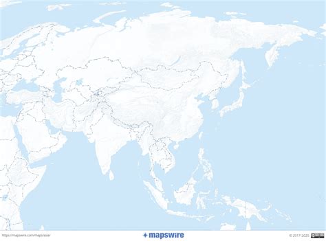 Image result for Asia Map Printable