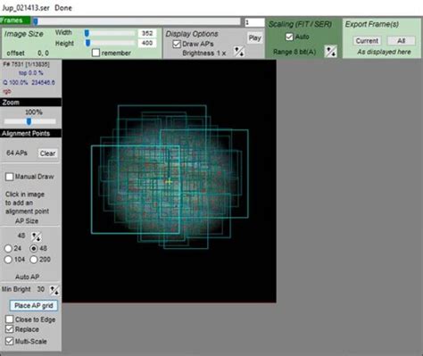 Stacking Jupiter with Registax 5 的图像结果