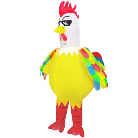 WQWOVRVO Inflatable Chicken Costume for Adult,Funny Blow up Inflatable ...