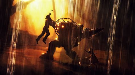 Bioshock Big Daddy Little Sister Wallpaper