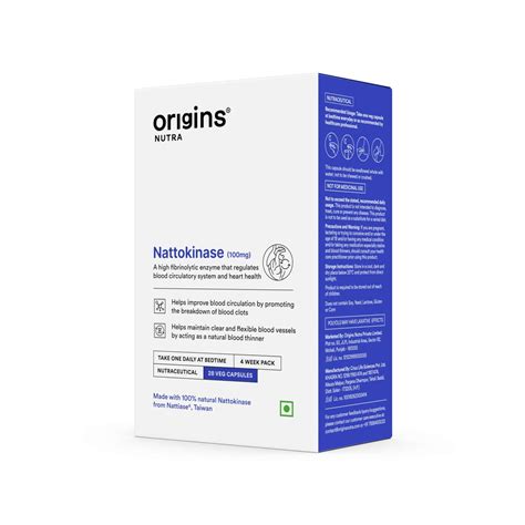 Buy ORIGINS NUTRA NATTOKINASE | PROMOTE HEART HEALTH, NATURAL BLOOD ...