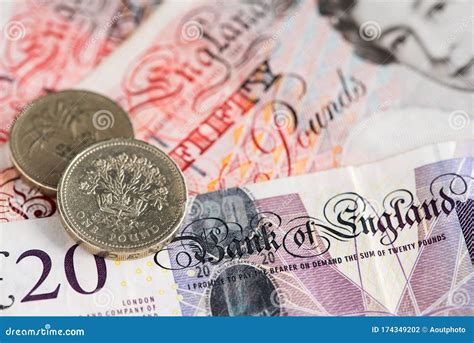 British Pound Currency Banknotes and Coins. British Pound Sterling Money UK Editorial ...