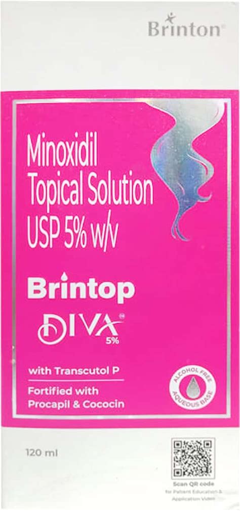 Brintop Diva 5% Bottle Of 120ml Solution: Uses, Side Effects, Price ...