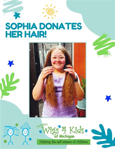 Sophia Donates Hair in Loving Memory of Grandma - Wigs4Kids of Michigan ...