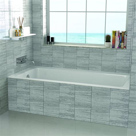 Fine Fixtures The Alcove Collection 60'' x 32'' Drop In Soaking Bathtub ...