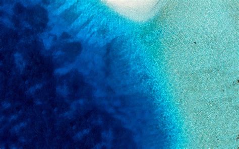 Download wallpaper 3840x2400 ocean, water, island, aerial view 4k ultra ...