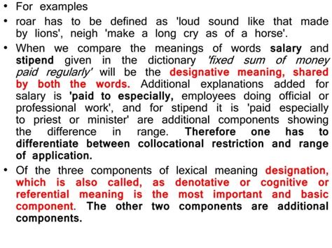 Image result for Lexical Definition Example