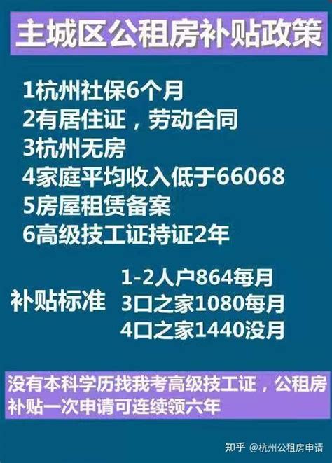 2021杭州公租房补贴每月最高1440元 - 知乎