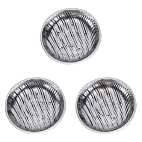3 Pc Drain Tray Storage Canned Chicken Metal Steamer Basket Dim Sum ...