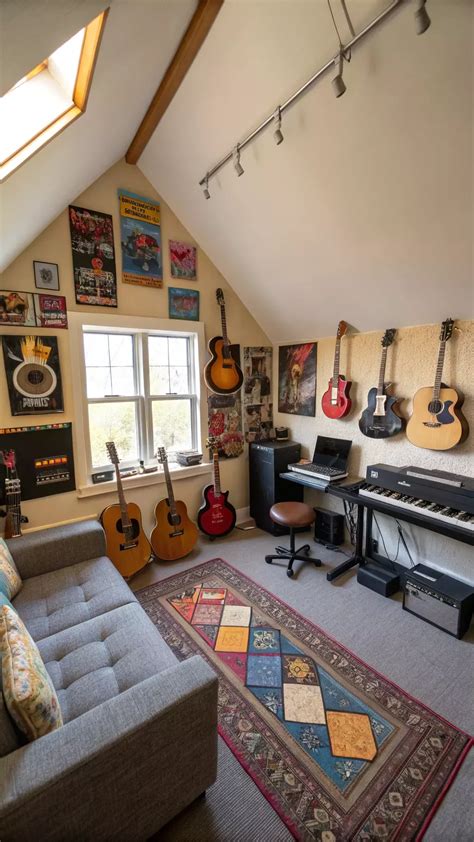 Charming Attic Music Room Ideas in 2025 | Home music rooms, Music room ...