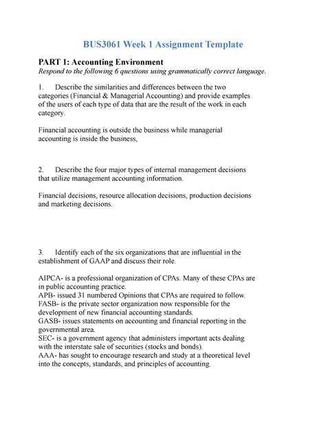 Accounting Class 10 Assignment 6th Week 的图像结果