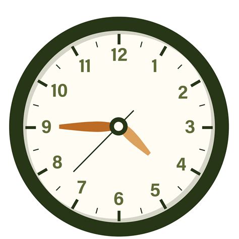 Wall Analog Clock Design Show at 4.45, Time and Clock Illustration ...