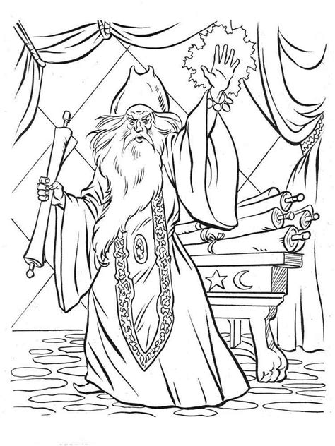 Image result for Wizard Coloring Pages