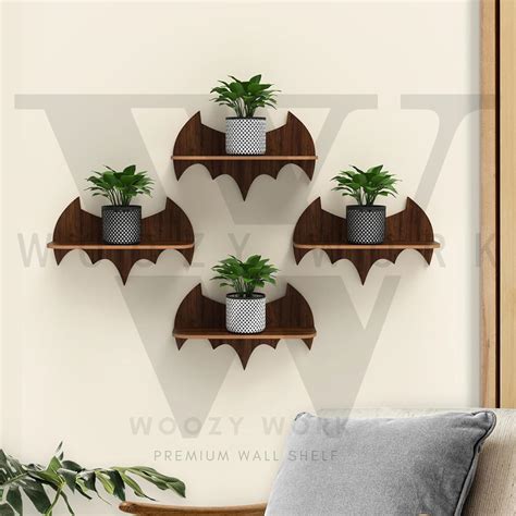 woozy work Butterfly Solid Wooden Wall Shelf Hanging Shelves Wall Art ...