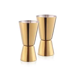 Buy Profykitch Gold Double Side Peg Measure and Cocktail Shaker Drink ...