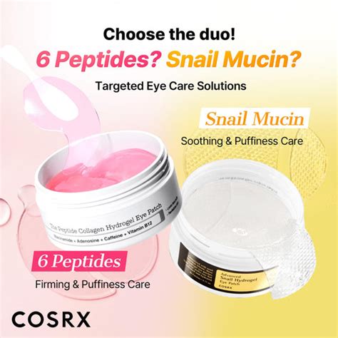 COSRX Snail Peptide Eye Cream Hydrating Dark Circle Care 72% Mucin ...