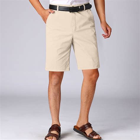 COSFO Casual Men Shorts Cargo Solid Relaxed Fit Cotton Shorts - Walmart.com