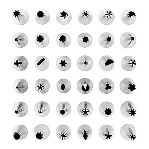 EKLAVYA Cake Decorating Kit with Reusable Plastic Couplers Piping ...