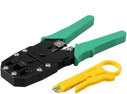 Techtest Rj45, Rj11 Cat5e/cat6 LAN Cutter 3 in 1 Modular Crimping Tool ...