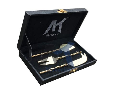 Maverics Gold Rope Design Cheeze Set of Three pcs : Amazon.in: Home ...