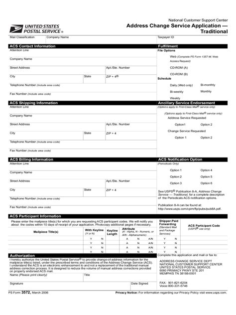 Image result for Change Address Form Printable