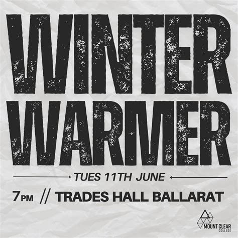 VET Music Winter Warmer 2024, Ballarat Trades Hall - Events, 11 June ...