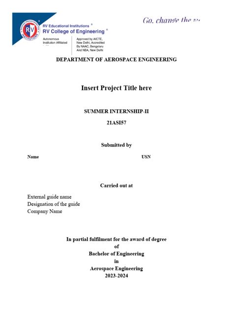 Image result for Project Scope Internship Template