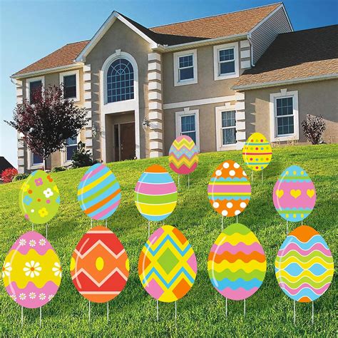 Amazon.com : KatchOn, Easter Yard Signs Decorations Outdoor - 12 Inch ...