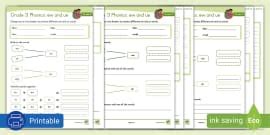 Grade 3 Phonics: Homonyms: Assessment Worksheet - Twinkl