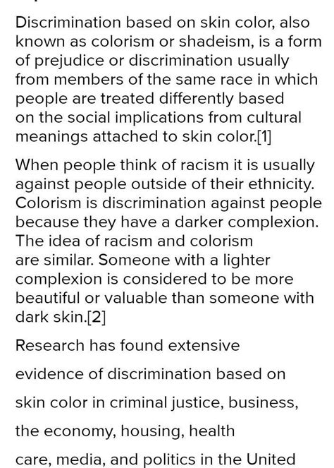 Q 1 Do you think there is a discrimination based on caste and colour of ...
