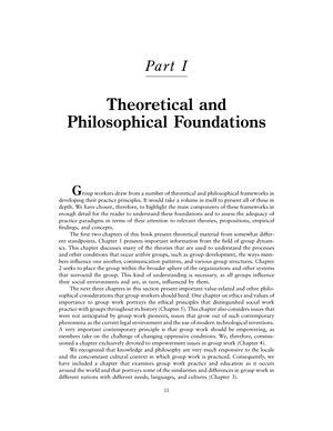 Social Work With Groups - haviors are more likely to be emphasized by ...