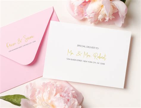 Wedding envelope template word | Beachweddingtips.com