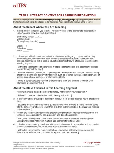 Image result for Task edTPA