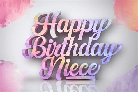 Free Download Happy Birthday Niece Glitter Text