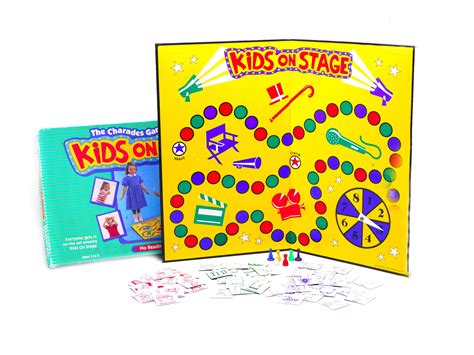 Kids on Stage children's charades board game published 1988 University ...